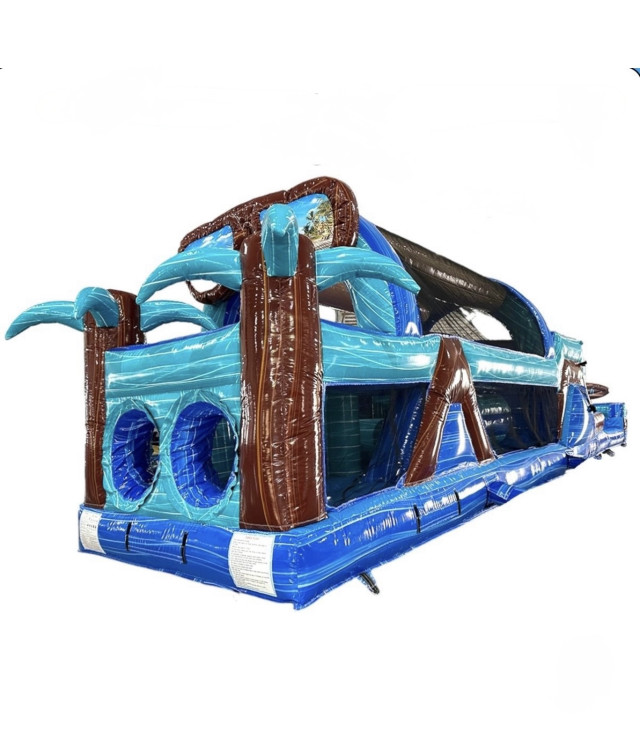46ft. South Beach obstacle course w/slide