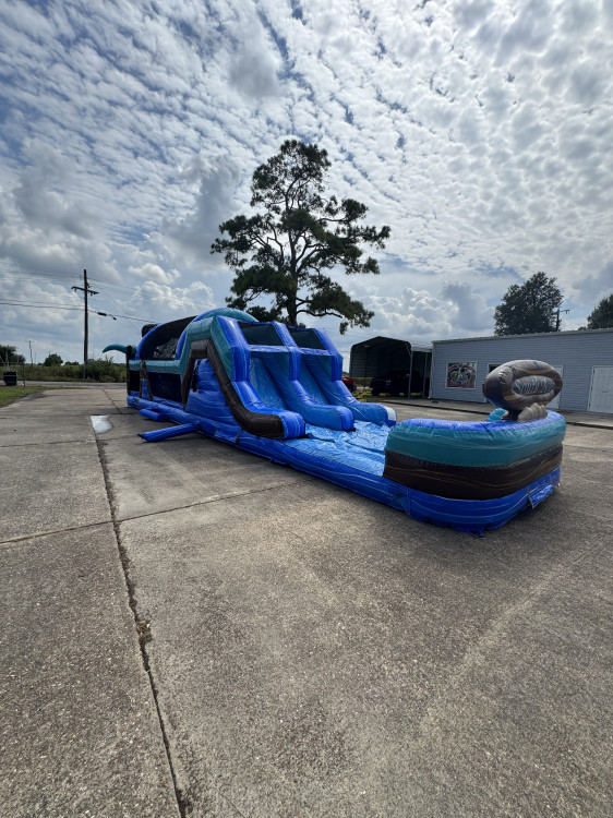 46ft. South Beach obstacle course w/slide