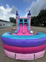 IMG 8411 1756916657 9ft. Pink Castle double lane combo