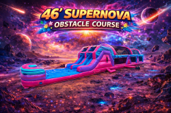 46ft. Supernova obstacle course w/slide