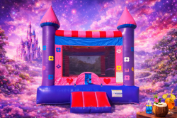 13x13 Pink/purple bounce house