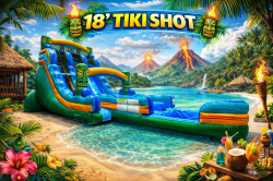 18ft extended dbl lane tiki shot