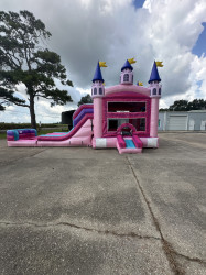 IMG 8412 1756916632 9ft. Pink Castle double lane combo