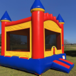 Colorful castle bounce house inflatable