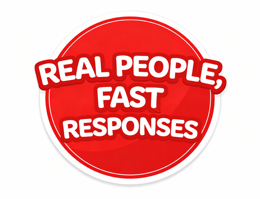 Real People Fast Responses Badge
