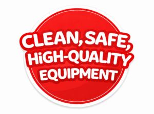 Clean and safe high quality equipment for party rentals