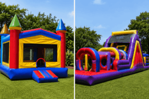 Obstacle course vs bounce house
