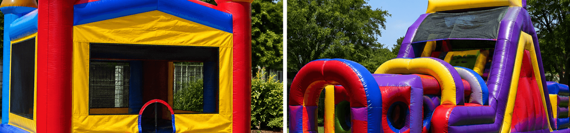 Obstacle course vs bounce house