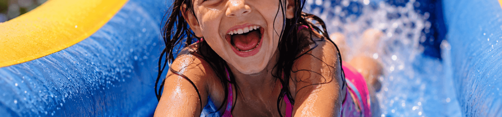 late summer water slides